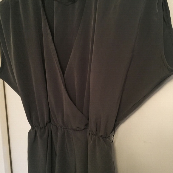 H&M Midi Dress With Waist Belt Gray Size 6 - Picture 3 of 6